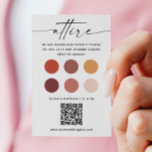 Fall Wedding Dress Code - Autumn Colour Palette QR Enclosure Card<br><div class="desc">Guide your guests with this stylish autumn wedding dress code card, featuring a warm fall colour palette and a convenient QR code linking to your wedding website or attire inspiration. Designed to coordinate with fall themed weddings, this enclosure card includes a modern, neutral design that makes it easy for guests...</div>