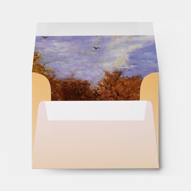 Fall wedding envelops envelope (Back (Bottom))