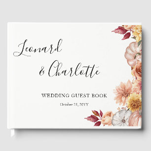 Fall Wedding Guests Book keepsake
