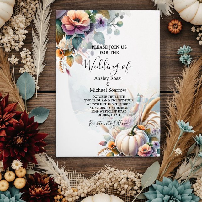 Fall Wedding  Invitation (Creator Uploaded)