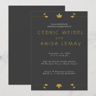 Fall Wedding Invitation