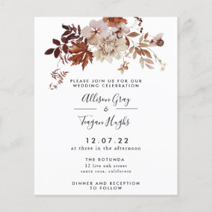 Fall Wedding Invitation Budget