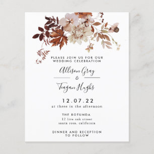 Fall Wedding Invitation   Budget Flyer