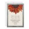 Fall Wedding Invitation - Sunflower & Barnwood