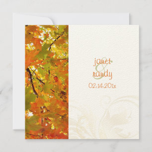 Fall wedding invitations