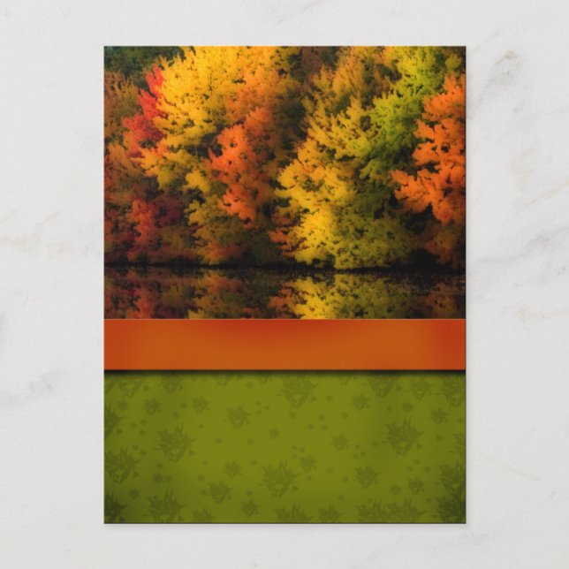 Fall Wedding Postcard (Front)