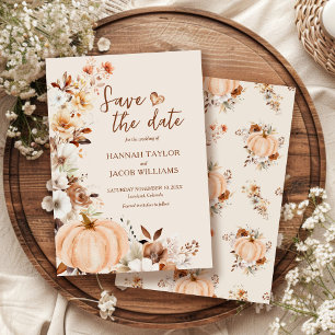 Fall Wedding Terracotta Save The Date