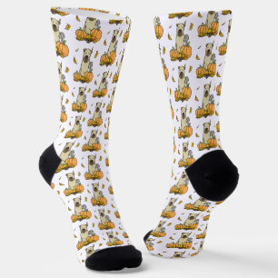 Fall Wheaten Terrier (wheaten 1b2) Pumpkins Cute Socks
