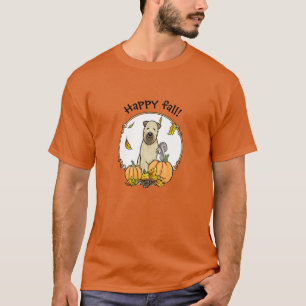 Fall Wheaten Terrier (wheaten 1b2) Pumpkins Cute T-Shirt