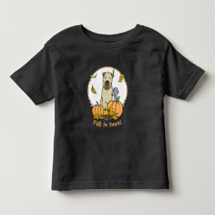 Fall Wheaten Terrier (wheaten 1b2) Pumpkins Cute Toddler T-Shirt
