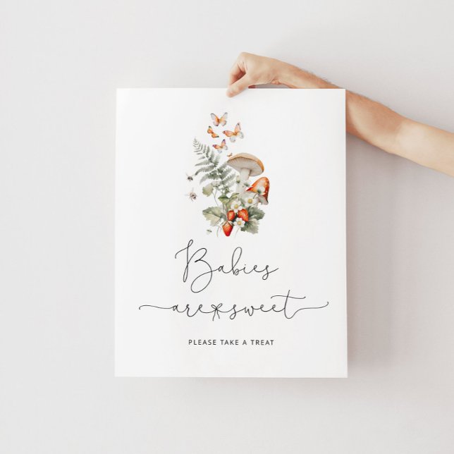 Fall wild mushrooms Babies are sweet Poster (Creator Uploaded)