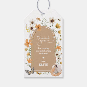 Fall Wildflower Fairy Birthday Party Favours Gift Tags
