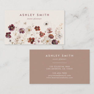 Fall Wildflower Field Business Card