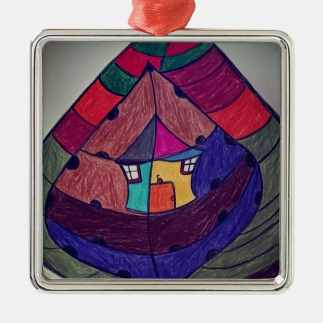 Fall/Winter Metal Ornament Design (Front)