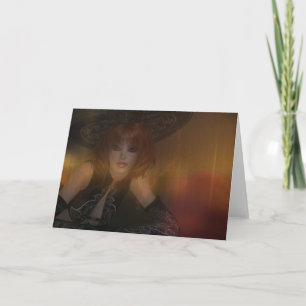 Fall Witch Design 1 Greeting Card