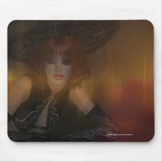 Fall Witch Design 1 Mousepad