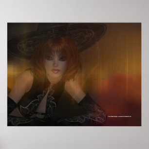 Fall Witch Design 1 Print/Poster Poster