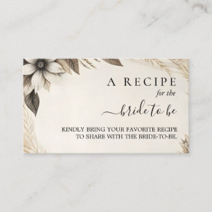 Fall Wood Paperie Recycled Paper Bridal Shower Enclosure Card