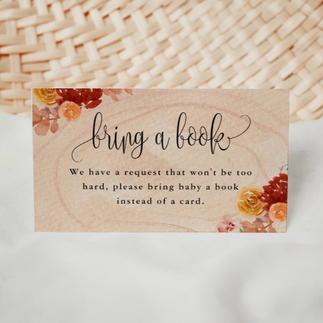 Fall Woodland Animals Bring a Book Enclosure Card (Creator Uploaded)