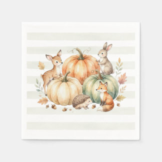 Fall Woodland Animals Napkins