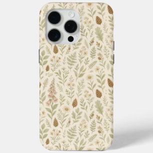 Fall Woodland Botanical Pattern Autumn Dreams iPhone 15 Pro Max Case