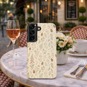 Fall Woodland Botanical Pattern   Autumn Dreams Samsung Galaxy Case