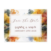 Fall Woodland Bridge Wedding