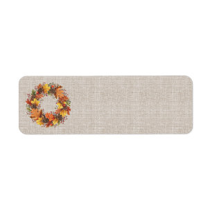 Fall Wreath Address Labels