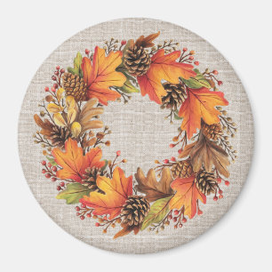 Fall Wreath Magnet