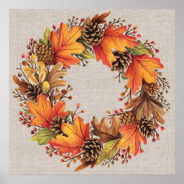 Fall Wreath Poster (Front)