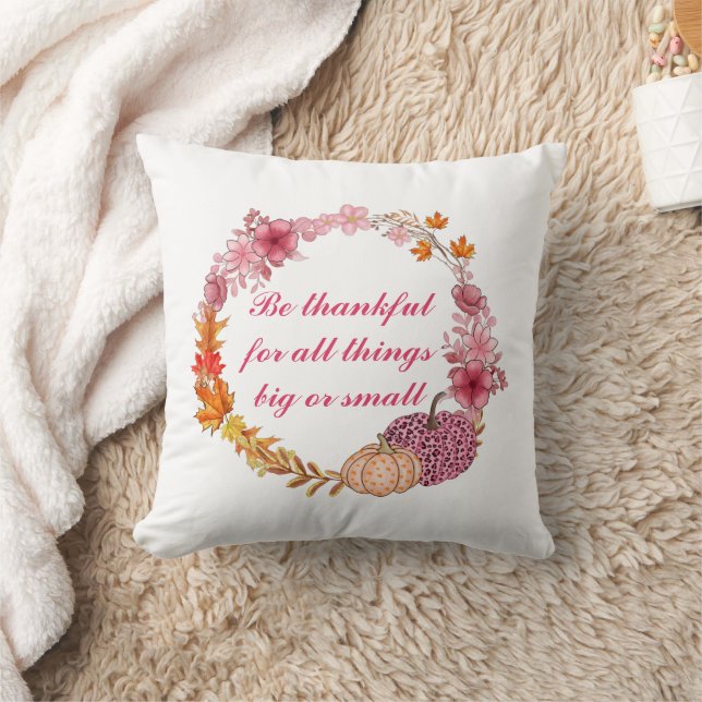 Fall Wreath Quote Cushion (Blanket)