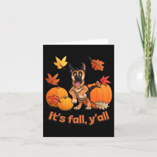 Fall Yall German Shepherd Puppy Card