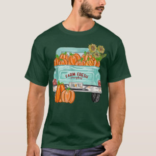 Fall Yall Truck Pumpkin Sunflower Autumn Fall Than T-Shirt