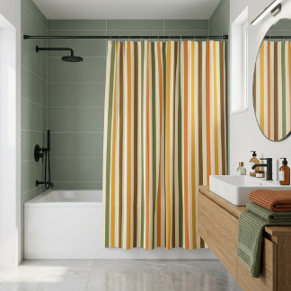 Fall Zone Shower Curtain