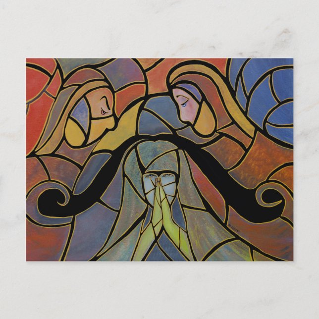 Fallen Abstract Art Postcard (Front)