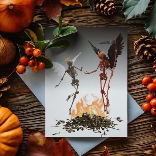 Fallen Angel Demon Devil Halloween Postcard (Creator Uploaded)