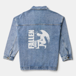 Fallen Angel Fallen Angel Sky Hell Angel Wings Denim Jacket
