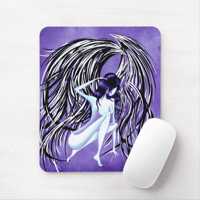 Fallen Angel Midnight Blue  Mouse Pad (With Mouse)