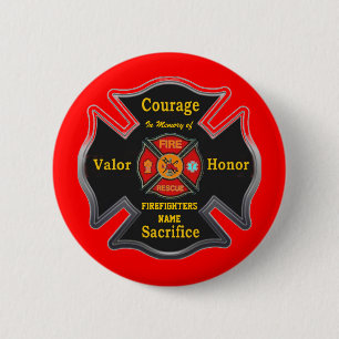 FALLEN BUT FORGOTTEN 6 CM ROUND BADGE
