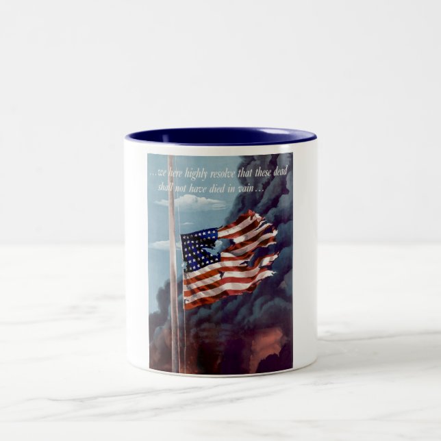 Fallen But Not Forgotten Two-Tone Coffee Mug (Center)