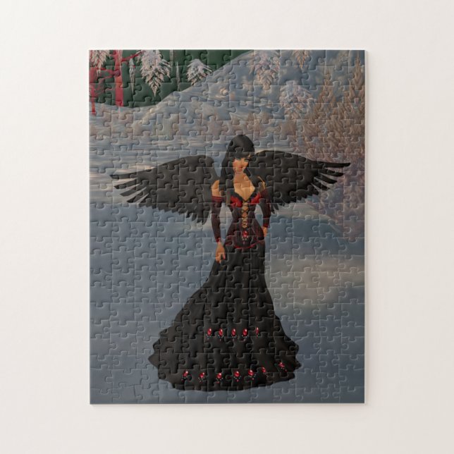 Fallen Dark Angel Puzzle (Vertical)