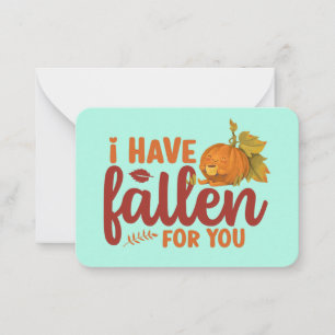 Fallen For You Funny Pun Cute Kids Valentine's Day Card