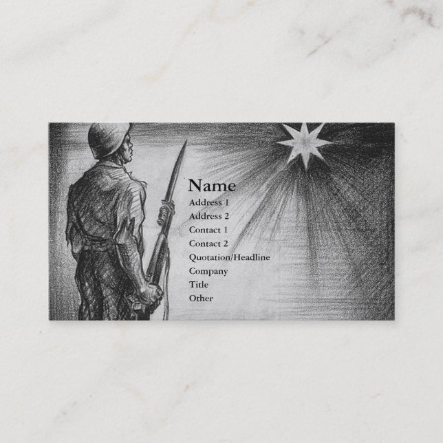 Fallen Heros Business Card (Front)