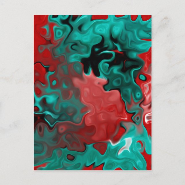 Fallen into Abstract Postcard (Front)