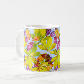 Fallen Leaves Watercolor  Coffee Mug