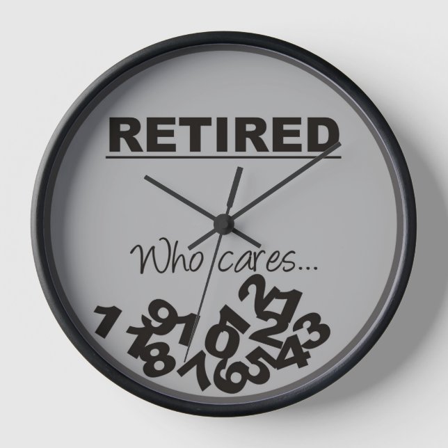 Fallen Numbers Retirement Clock  (Front)