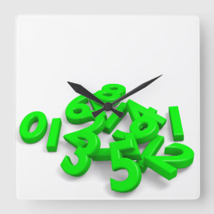 Fallen numbers Wall Clock