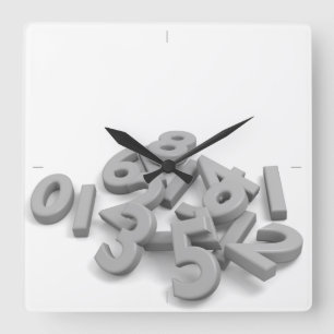 Fallen numbers Wall Clock