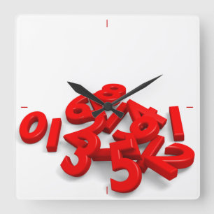 Fallen numbers Wall Clock