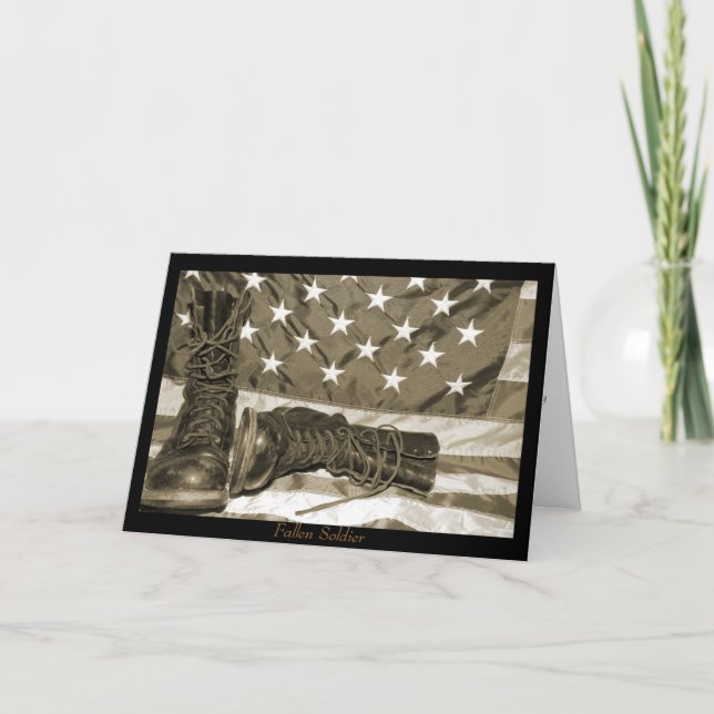 Fallen Soldier Thank You Card (Front)